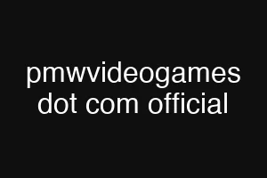 pmwvideogames dot com official